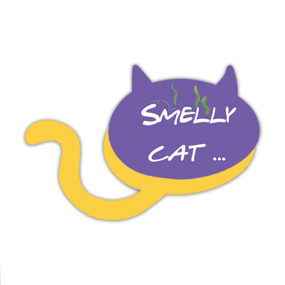 استیکر لپ تاپ مدل Smelly Cat