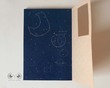 صفحه اول دفتر استوک با تصویرسازی خانه و ماه