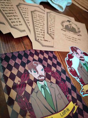 remus lupin , sticker , bookmark