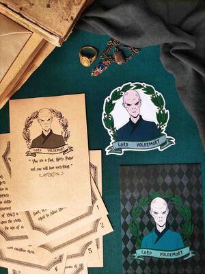Lord Voldemort,sticker,bookmark