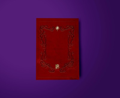 دفتر یادداشت با طرح کتاب سرخ بیلبو بگینز